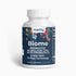 Picture of a supplement bottle branded "Habitly." The label showcases "Biome Probiotic 40 Billion CFU with MAKTrek® Bi-Pass Technology and Prebiotics." This probiotic bottle features a floral design and includes 60 capsules.