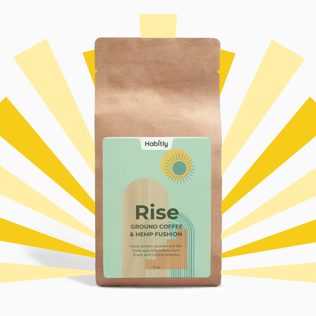 Rise Hemp Coffee Blend - Medium Roast 4oz