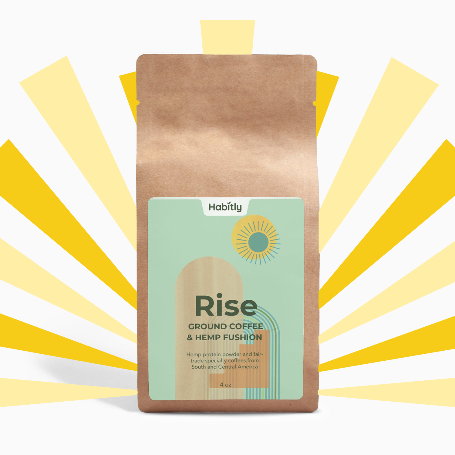 Rise Hemp Coffee Blend - Medium Roast 4oz